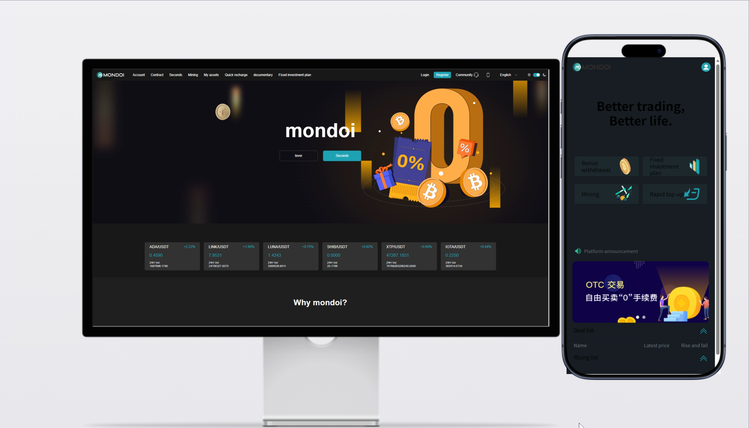 【精品搭建版】交易所源码 | 合约+秒合约+跟单+锁仓挖矿 VIP部署
